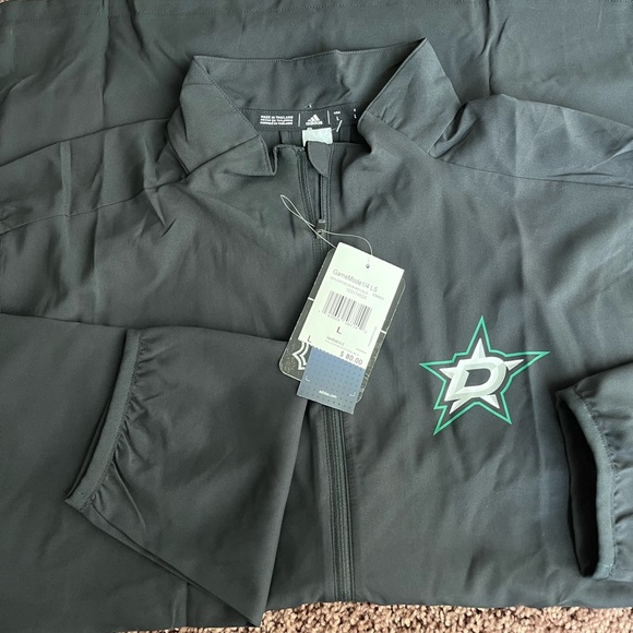 adidas Other - ADIDAS NHL HOCKEY GAME MODE 1/4 ZIP PULLOVER JACKET Dallas Stars NWT Size Large